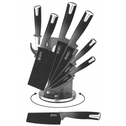 8-teiliges Messerset mit 360° drehbarem Block | Premium