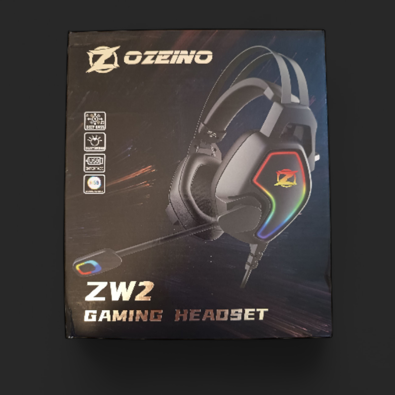 OZEINO ZW2 Gaming Headset | 50mm Treiber | RGB Beleuchtung | USB + 3,5mm