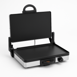 SEO-Titel  Kochmaster PA10105 Kontaktgrill – Edelstahl, stufenlos regelbar, antihaftbeschichtet, ideal für Fleisch, Sandwiches &