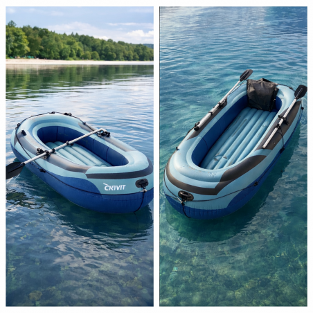 CRIVIT Schlauchboot aufblasbar für 2- Personen | Freizeitboot kompakt